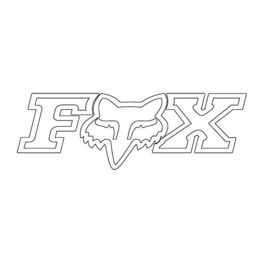 Fox Racing F-Head-X TDC Sticker 28 inch Black - Os