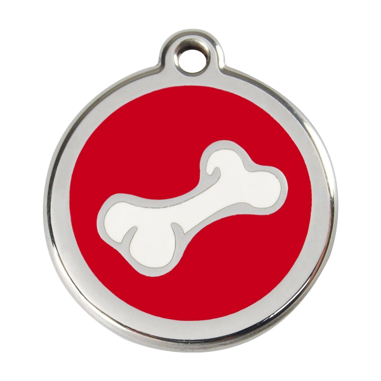 Red Dingo Dog Tag Flash Black Large