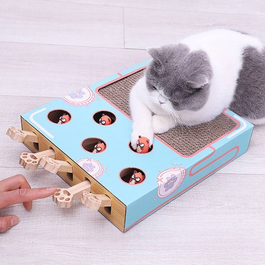 1pc Manual Gopher Cat Scratching Board, Cat Interactive Toy,Temu