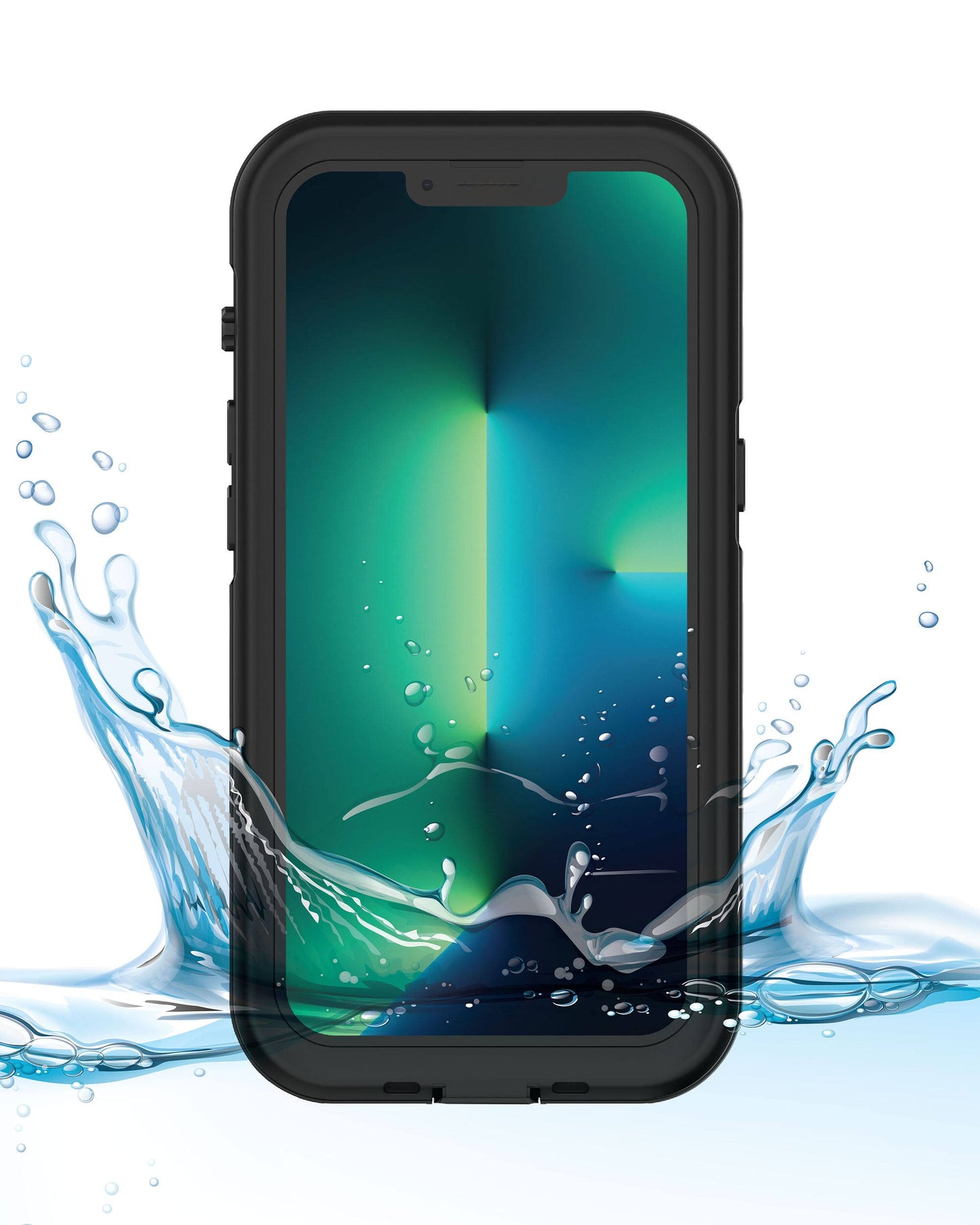 iPhone 13 Pro Max Body Glove Tidal Waterproof Phone Case - Black/Clear