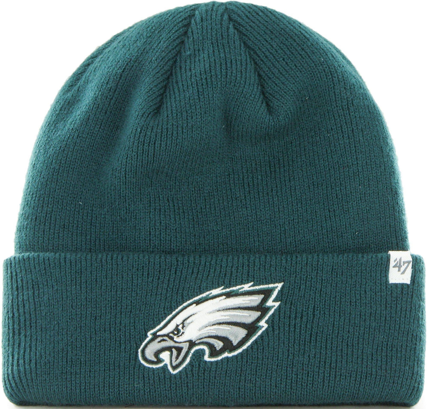 Mens 47 Black Philadelphia Eagles Primary Basic Cuffed Knit Hat