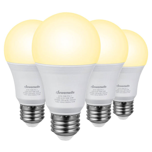 DEWENWILS Dimmable LED A19 Light Bulb Soft Light Warm