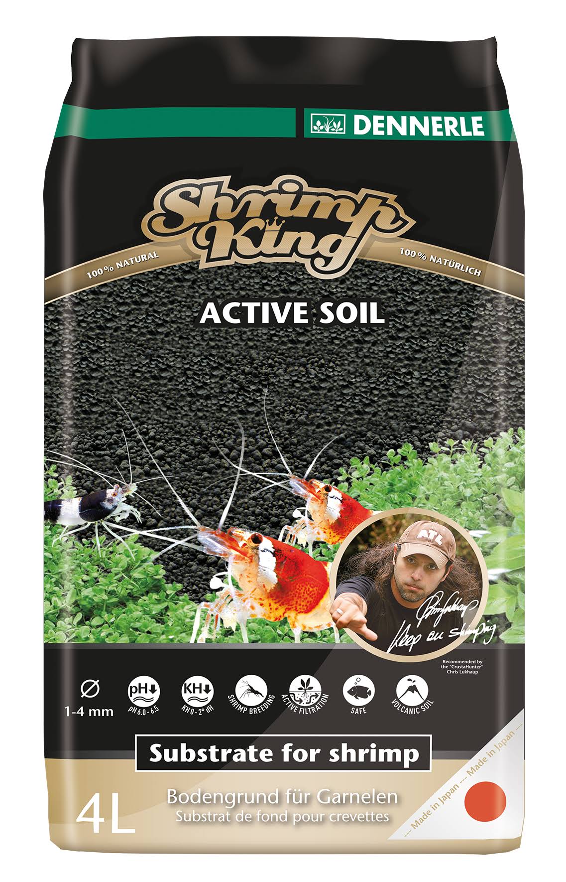 Dennerle Shrimp King Active Soil, 8 Liters