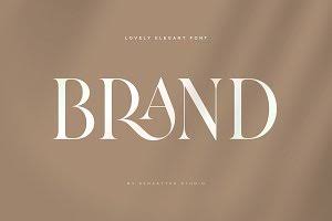 Brand - Lovely Elegant Font - Creative Market