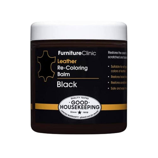 Furniture Clinic Leather Re-Coloring Balm Black 8.5-oz Leather Cleaner and Conditioner | 370597