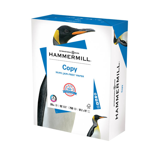 Hammermill Printer Paper, 20 lb Copy Paper, 8.5 x 11 - 8 Ream (4,000 Sheets) - 9