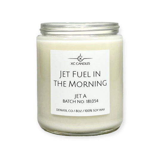 JET FUEL in the MORNING -- Airplane Candle, Jet Fuel Candle, Pilot Gift