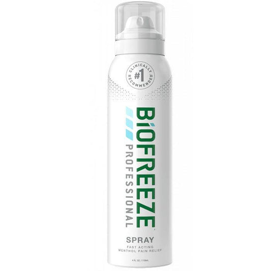 Biofreeze Professional Pain Relief Spray 4 oz. Aerosol Spray Colorless Pack of 2