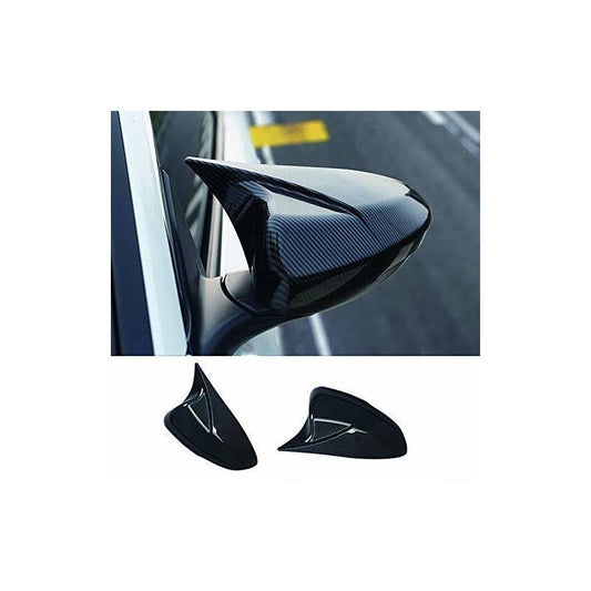 XITER ABS Carbon Fiber Style Cow Horn All Inclusive Rearview Mirror Cover Door Side Moulding Trim for Honda 10th 11th Accord 2018 2019 2020 2021 11460