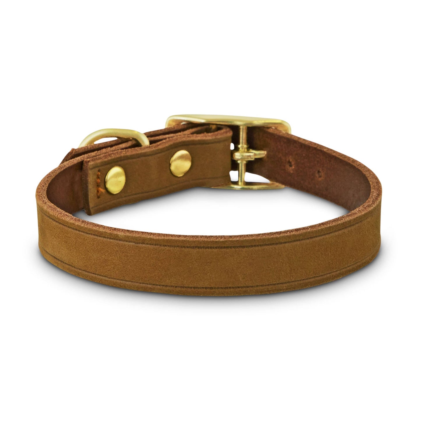 Bond & Co. Copper Suede Dog Collar, XX-Small