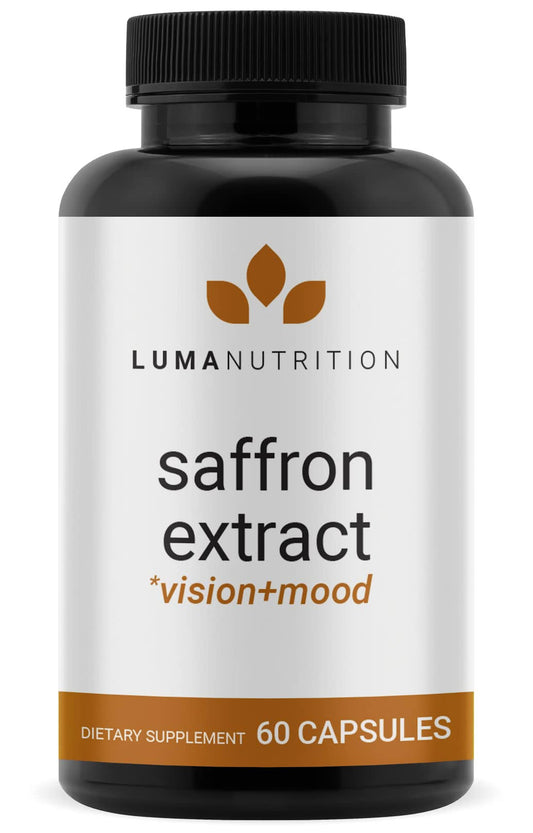 Luma Nutrition Saffron Extract Capsules Premium Saffron Supplements 88.50 mg Pure Saffron Pills