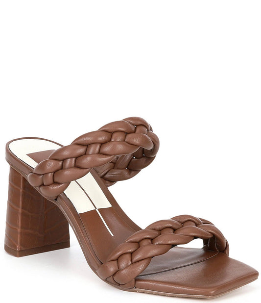 Dolce Vita Paily Braided Band Sandals, Womens, 8M, Cafe Stella