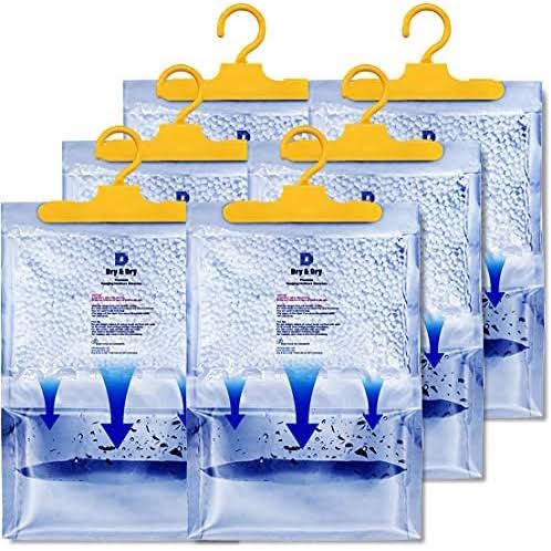 Dry & Dry 12 Packs [Net 14 Oz/Pack] Premium Hanging Moisture Absorber to Control