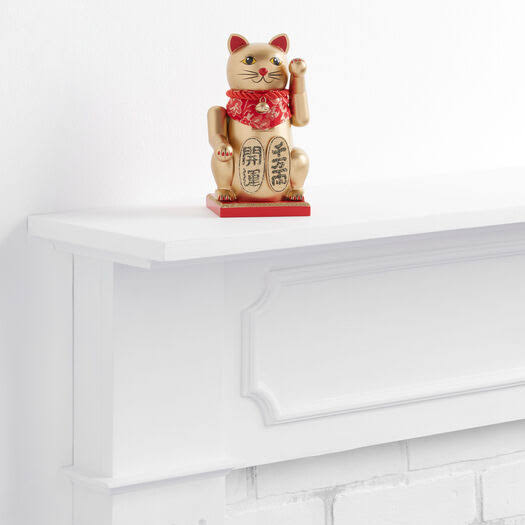 Gold Lucky Cat Nutcracker by World Market