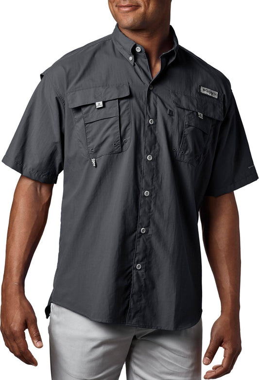 Columbia Mens Bahama II Short Sleeve Shirt - Black