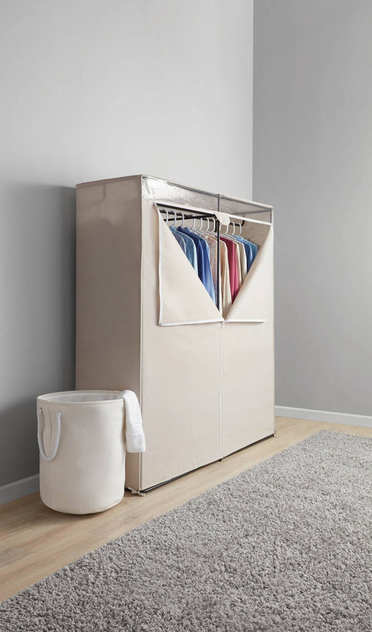 Mainstays Extra Wide Single Tier Zippered Clothes Closet, 60