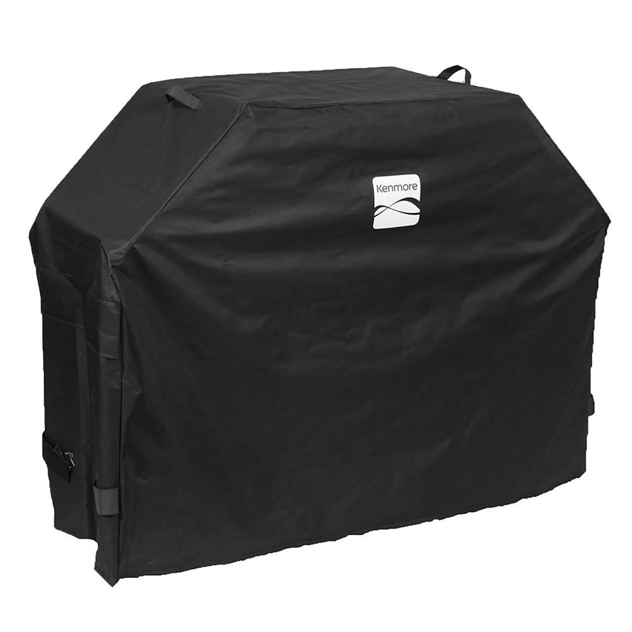 Permasteel 239045 Kenmore Polyester Grill Cover with PE Backing, Black