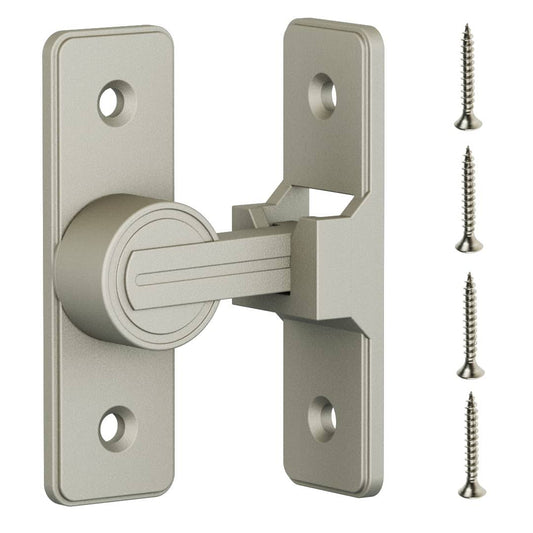 RETRIN Barn Door Lock Latch – 90-Degree Barn Door Latch Sliding Lock – Home Security Door Lock for Bathroom, Garage, Bedroom, Cabinet, Barn – Durable Zinc