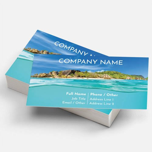 VistaPrint Business Cards Matte | 50 qty | Travel Agencies Template