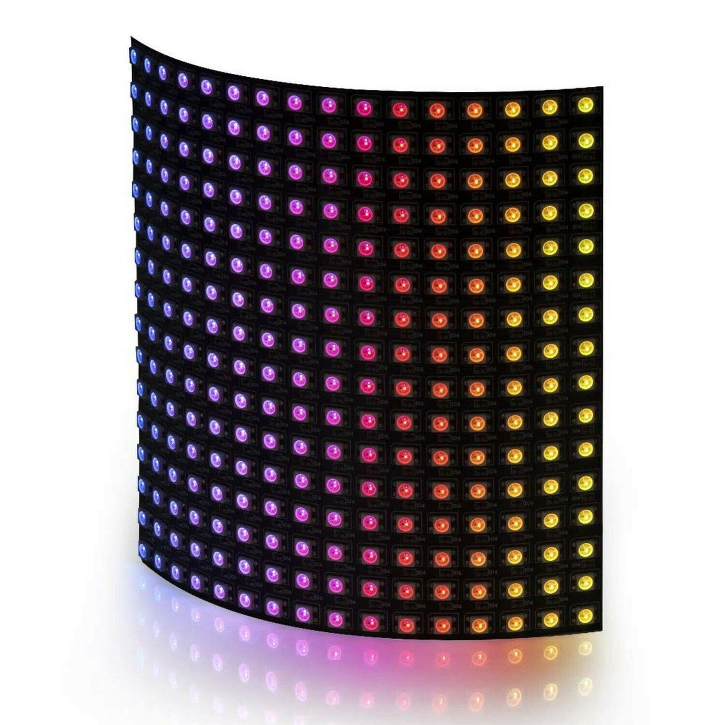 BTF-LIGHTING WS2812B RGB 5050SMD Individually Addressable Digital 16x16 256 Pixels 6.3in x 6.3in LED Matrix Flexible FPCB Dream Full Color Works