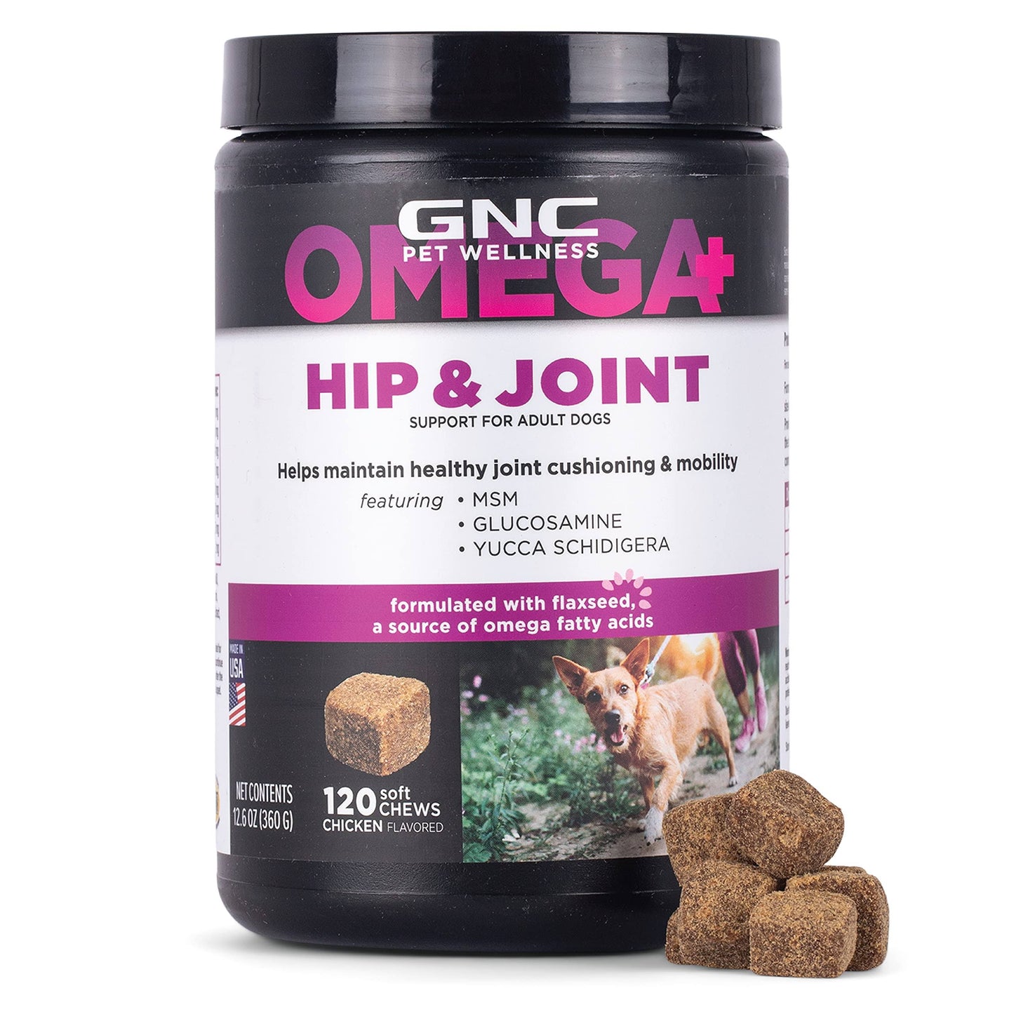 GNC Pets Hip & Joint Dog Supplement, 120 Count