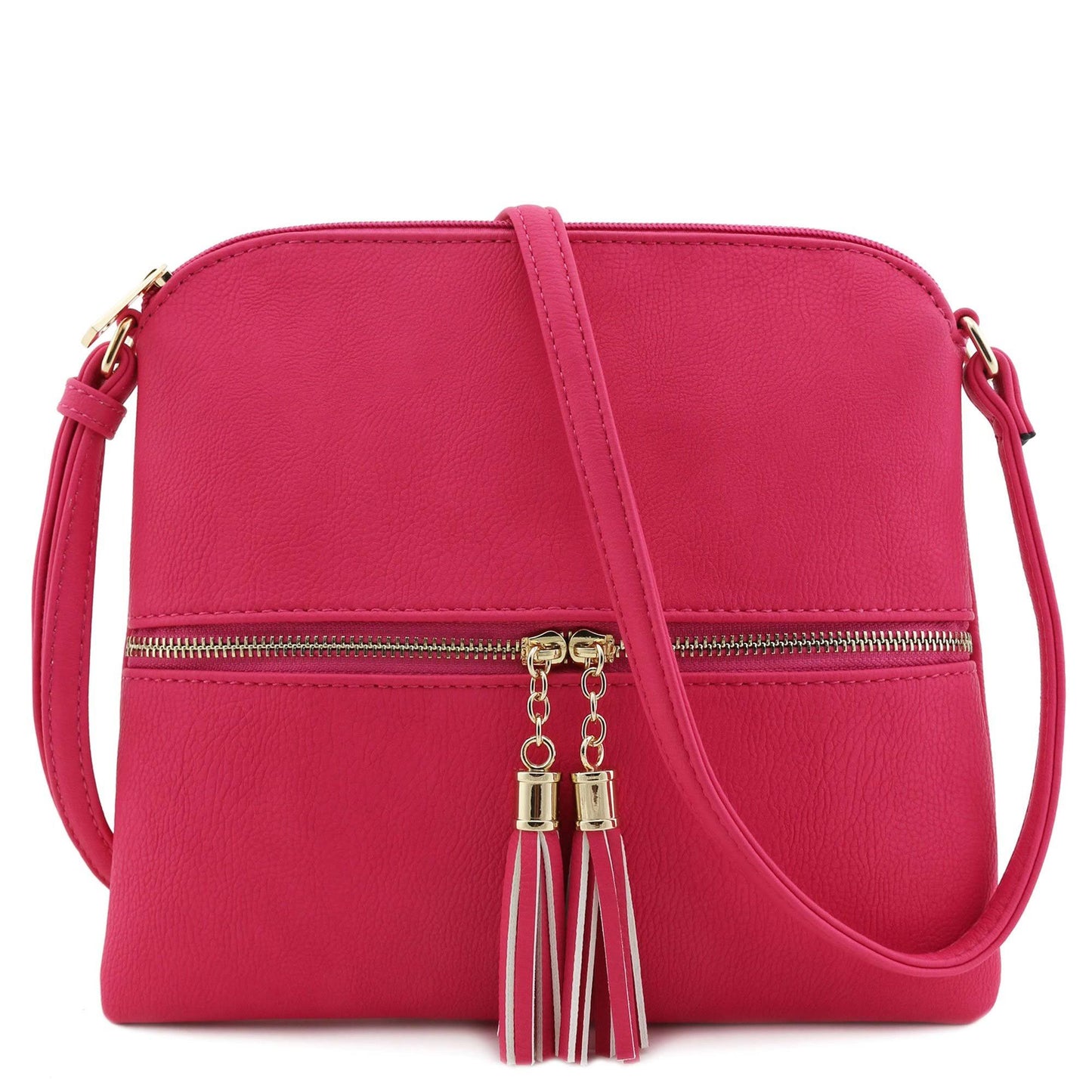 Deluxity Lightweight Medium Crossbody Bag with Tassel