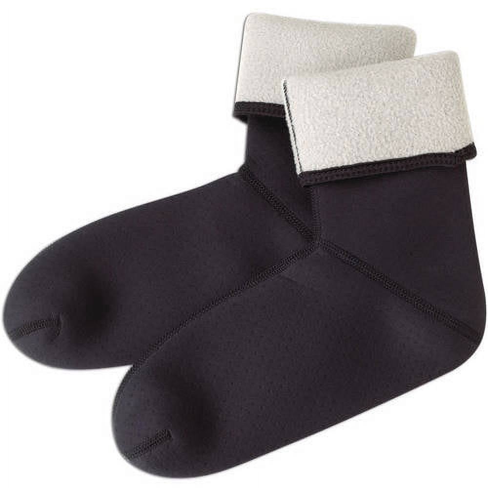 Caddis Mens Fleece-Lined Neoprene Wading Socks - Black