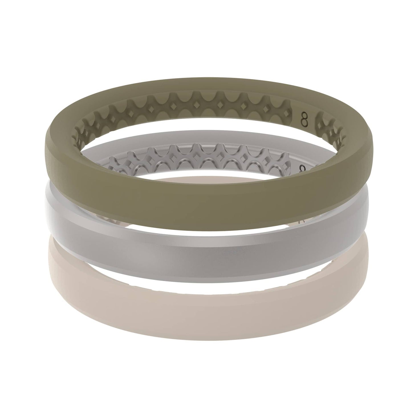 Groove Life Northern Pine - Stackable Ring Silicone Ring, Size 5