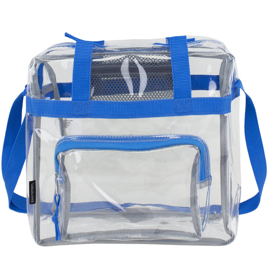 Eastsport Clear NFL Stadium Approved Tote Royal Blue