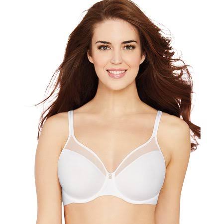 Bali 3439 One Smooth U Ultra Light Illusion Neckline Underwire Bra - White - 38B