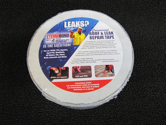 Eternabond RV Mobile Home Roof Seal Sealant Tape & Leak Repair Tape 3 x 50 Roll White Authentic (3-50ft)