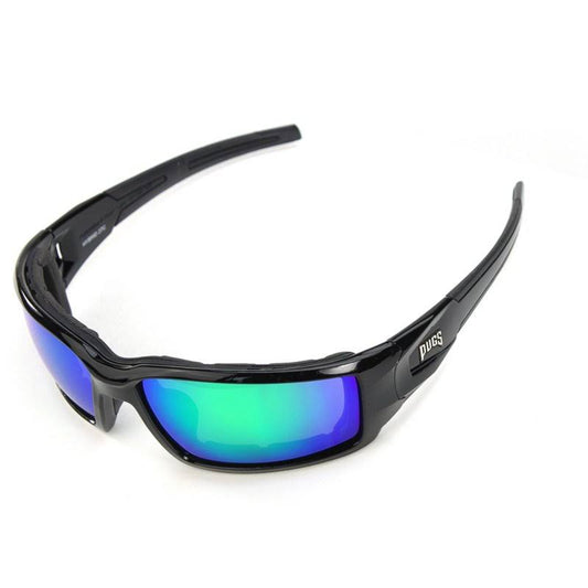 PUGS Elite Series Hybrid Sunglasses Black/Light Green