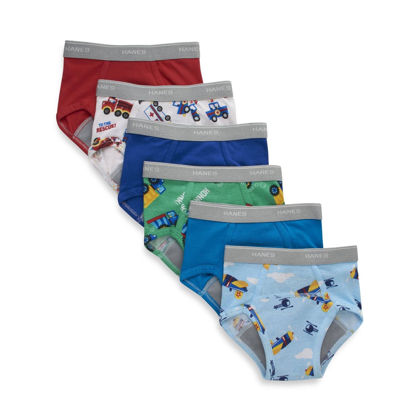 Hanes Toddler Boys 6pk Briefs - Colors May Vary