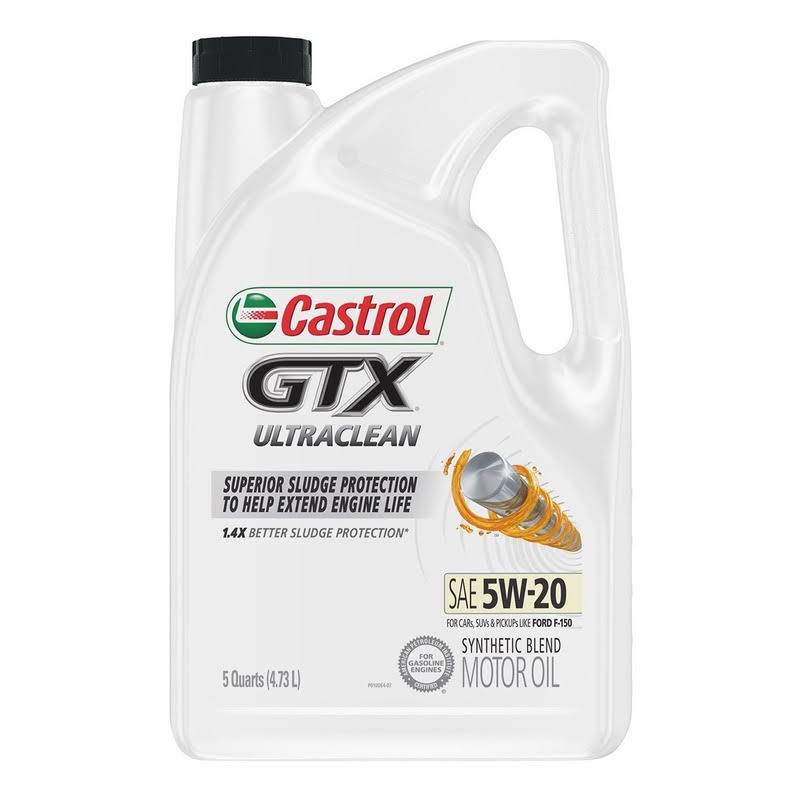 Castrol GTX Motor Oil, SAE 5W-20 - 5 qt