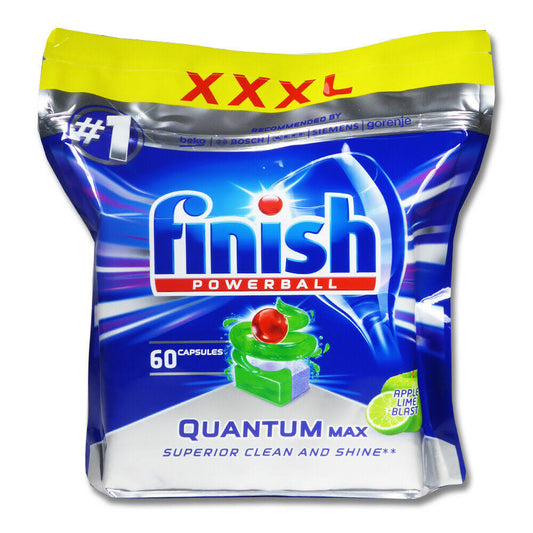 Finish Powerball Automatic Dishwasher Detergent, Quantum, With Activblu Technology, Tabs - 50 tabs, 22 oz