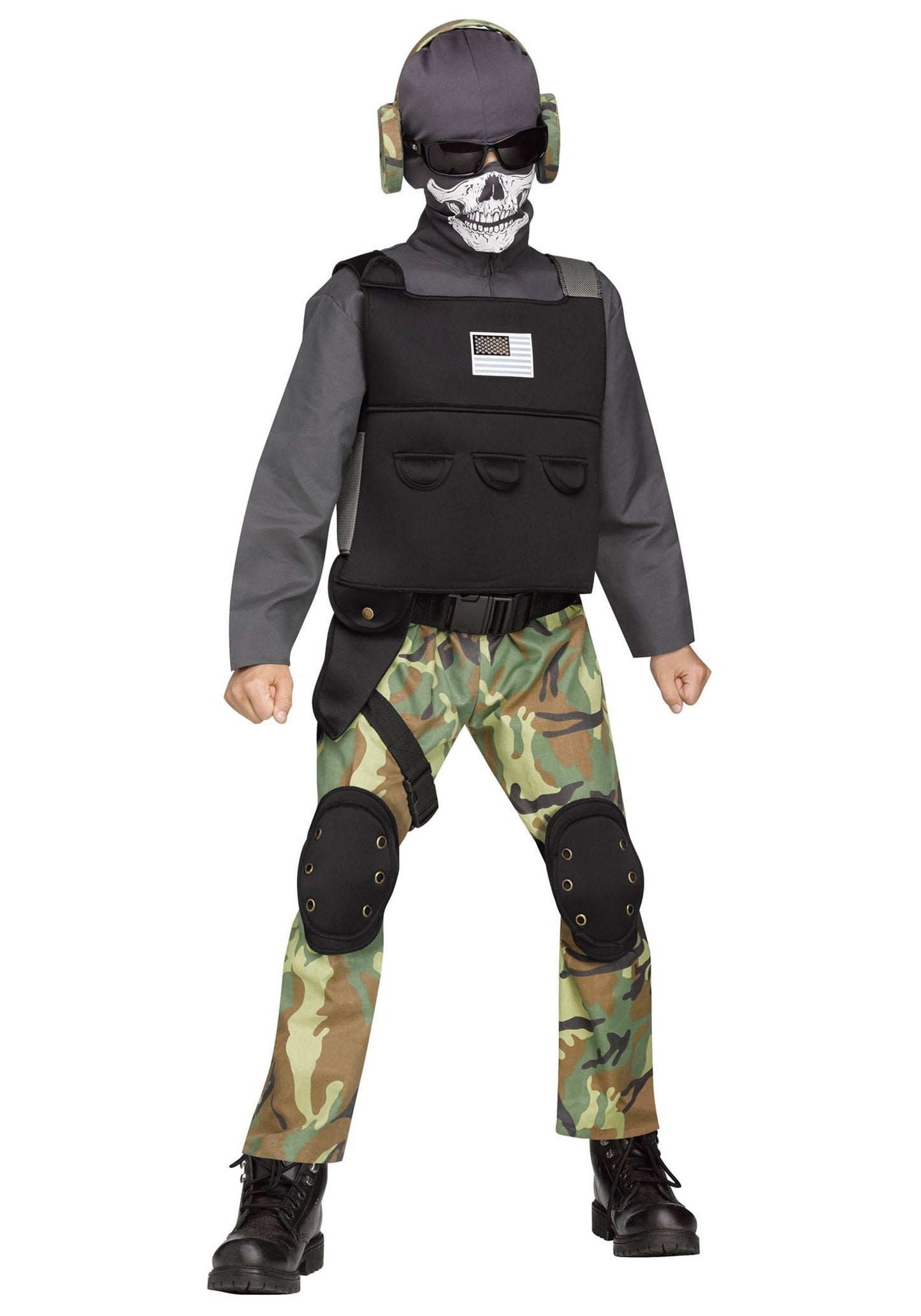 Skull Soldier Child Costume