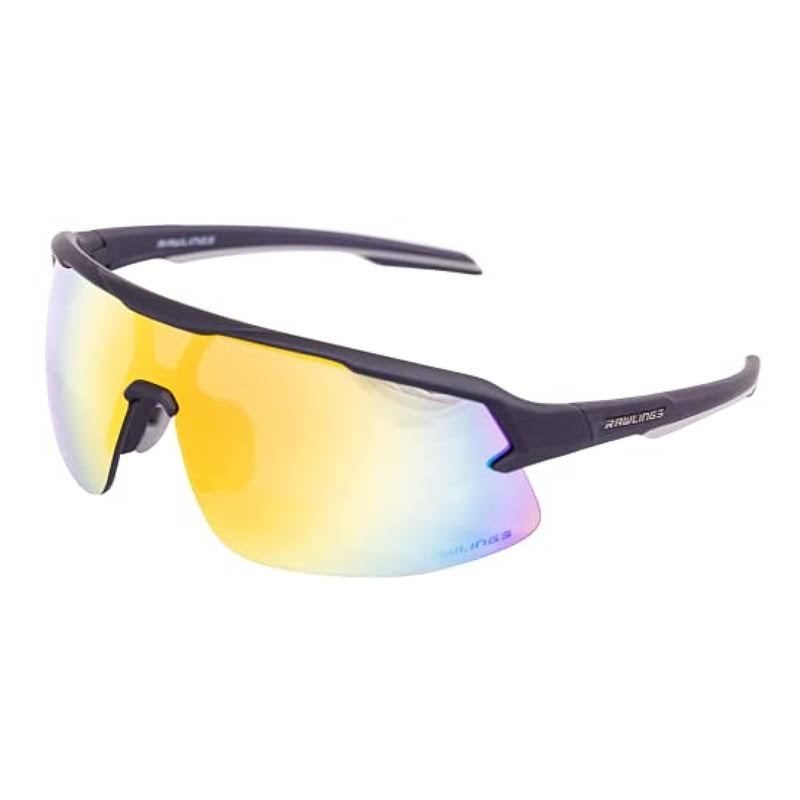 Rawlings RY134 Youth Baseball Shielded Sunglasses Lightweight Sports Youth Sport (White/Blue)