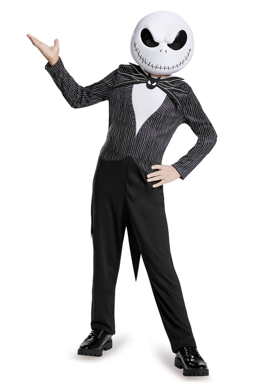 Disguise Child Jack Skellington Costume, Black/White, M