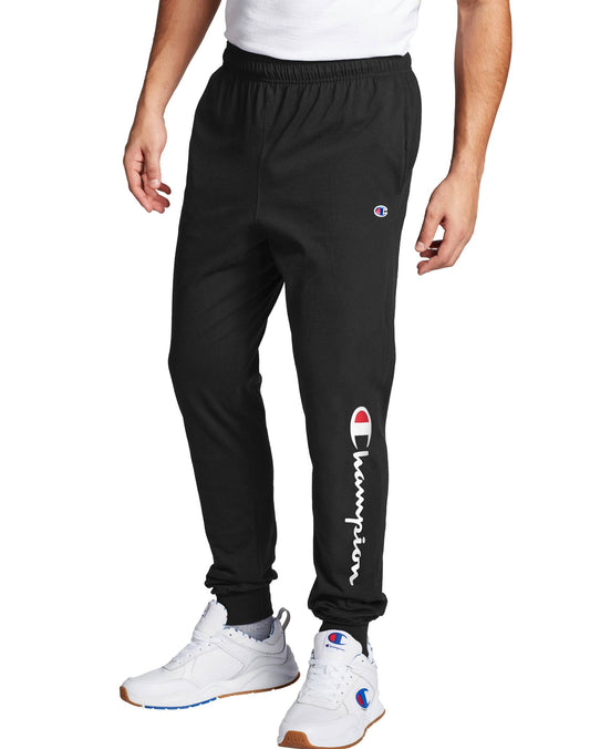 Champion Mens Classic Jersey Jogger Pants - Black - M