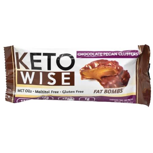 Keto Wise Fat Bombs, Chocolate Pecan Clusters - 1.13 oz