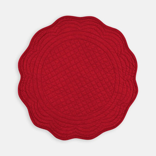 Grover 4 Piece Cotton Placemat Set (Set of 4) Birch Lane Color: Red