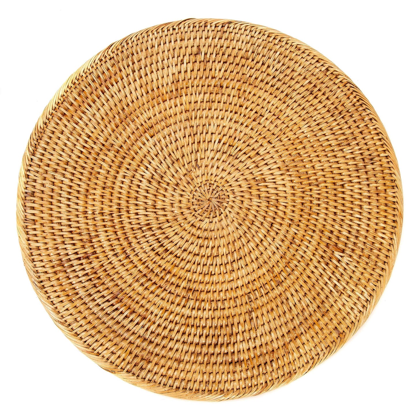 Artifacts Trading Company Rattan Round Placemat - Off-White