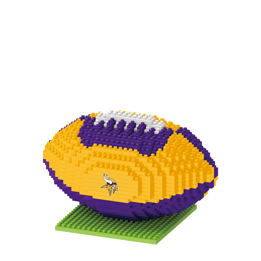 Forever Collectibles Minnesota Vikings BRXLZ Football 3D Puzzle