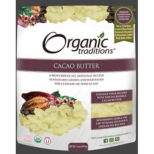 Organic Traditions Cacao Butter 8 oz (227 g)