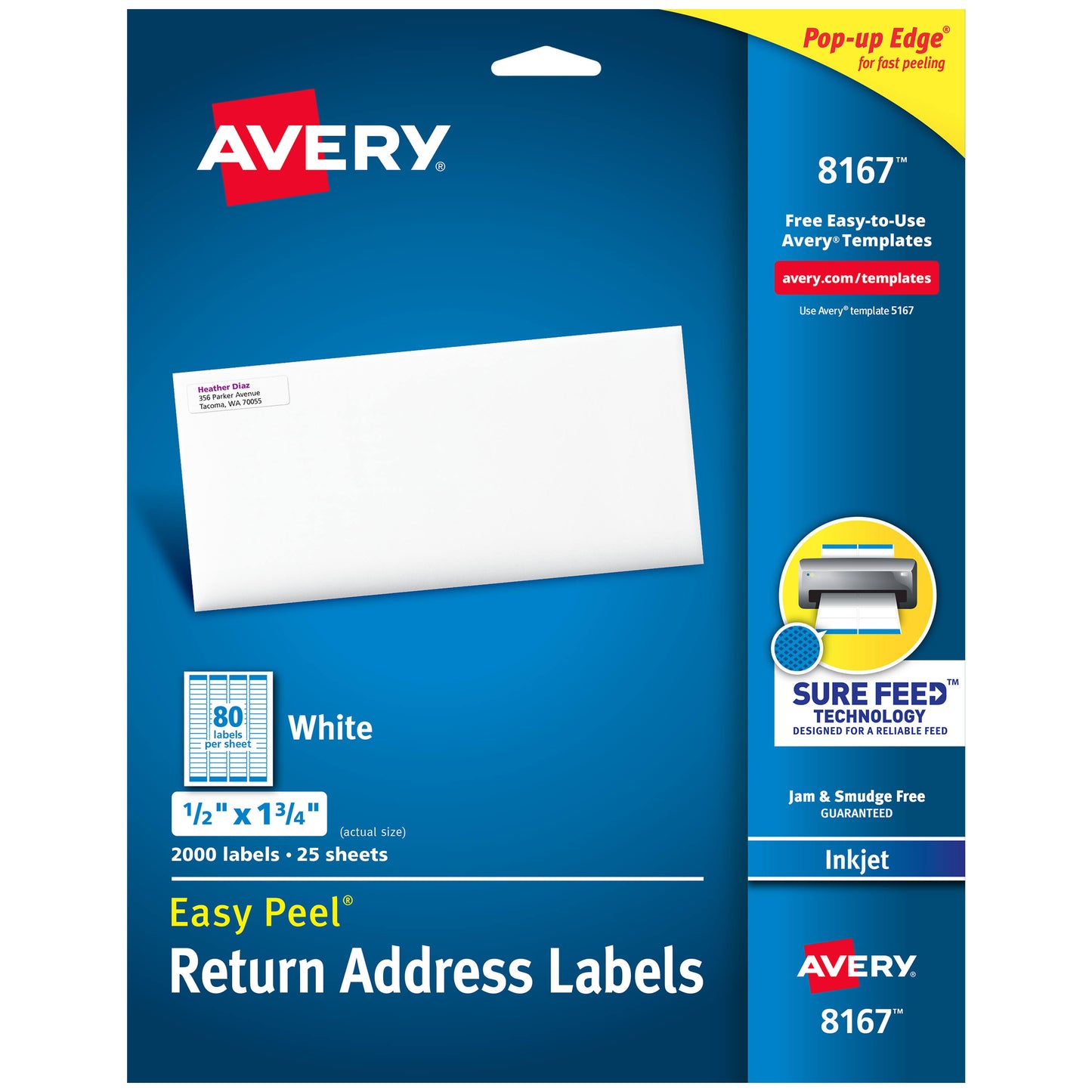 Avery Address Labels - 25 sheets, 80 labels per sheet