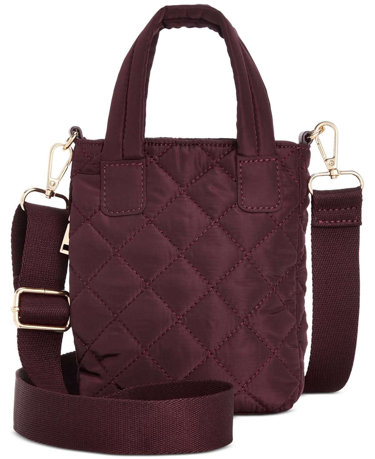 Inc Nylon Rachell Quilted Crossbody, Created for Macys - Navy