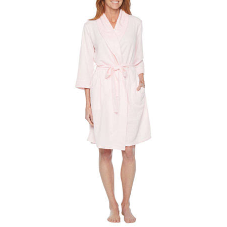 Liz Claiborne Womens 3/4 Sleeve Mid Length Robe