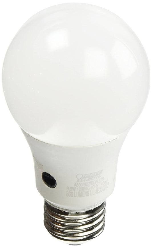 Feit Electric Intellibulb Light Bulb, LED, Soft White, 10.6 Watts, Dusk to Dawn