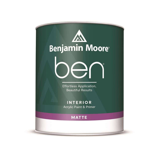 Benjamin Moore Ben Matte Base 4 Paint and Primer Interior 1 Gal