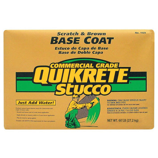 Quikrete 80 lb. Base Coat Stucco, Gray